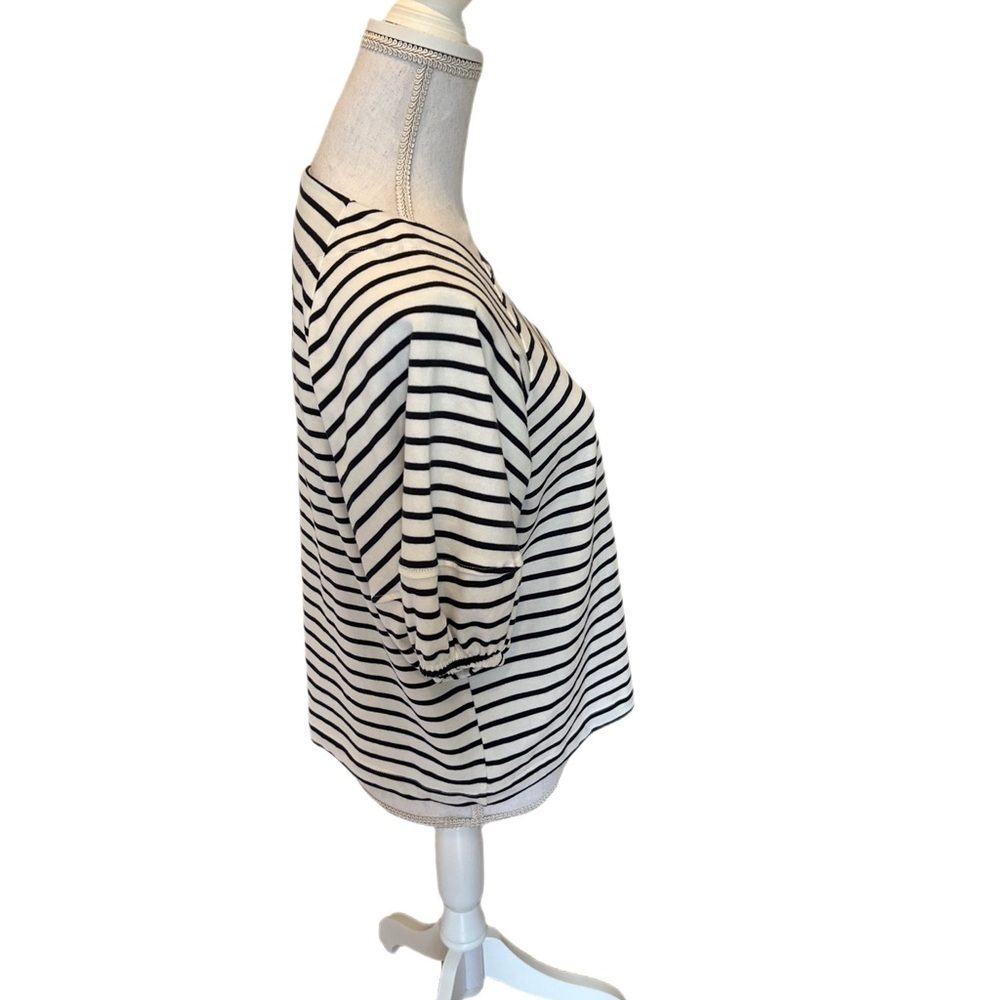 🤩 NWOT Free Assembly Balloon Sleeve Stripe Top Size Small - Picture 5 of 7